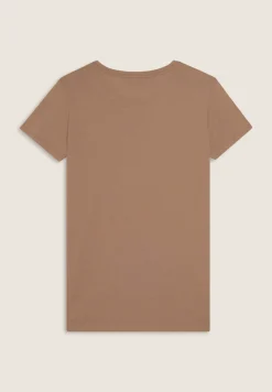 Freddy T-shirt donna con mini spacchi laterali e logo in strass-Donna Ginnastica|T-shirts
