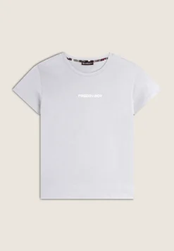 Freddy T-shirt donna girocollo in jersey con piccola stampa-Donna Fitness|T-shirts