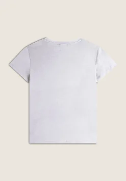 Freddy T-shirt donna girocollo in jersey con piccola stampa-Donna Fitness|T-shirts