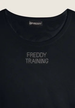 Freddy T-shirt donna in jersey con retro fantasia paisley-Donna Ginnastica|T-shirts