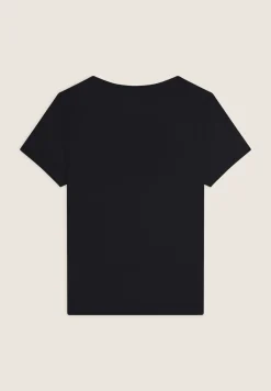 Freddy T-shirt donna in jersey di viscosa con stampa oro rosa-Donna T-shirts