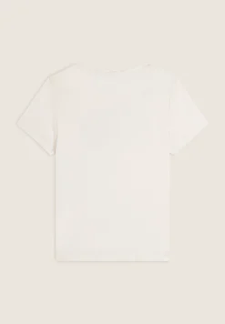 Freddy T-shirt donna in jersey di viscosa con stampa oro rosa-Donna T-shirts