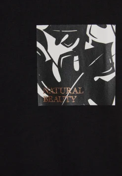 Freddy T-shirt donna in jersey modal con grafica tropical laterale-Donna T-shirts