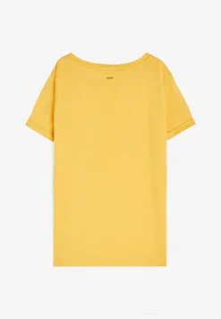 Freddy T-shirt donna in jersey modal con grafica tropical laterale-Donna T-shirts
