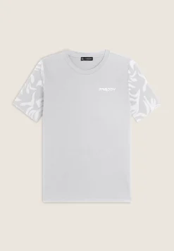 Freddy T-shirt donna regular fit con dettagli floreali-Donna Pilates|Ginnastica
