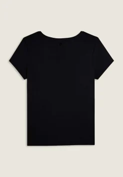 Freddy T-shirt donna stampa animalier e strass-Donna T-shirts