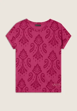 Freddy T-shirt floreale in jersey con maniche a kimono-Donna Pilates|Ginnastica