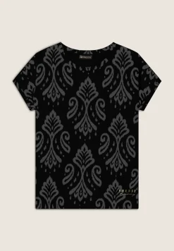 Freddy T-shirt floreale in jersey con maniche a kimono-Donna Pilates|Ginnastica
