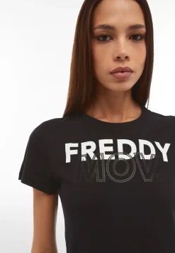 Freddy T-shirt MOV. a maniche corte in jersey modal-Donna Fitness|T-shirts