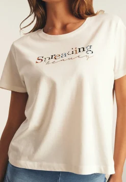 Freddy T-shirt in cotone Supima con stampa Spreading Love-Donna T-shirts