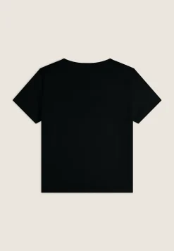 Freddy T-shirt in cotone Supima con logo maculato bicolore-Donna T-shirts