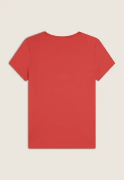 Freddy T-shirt in jersey con logo oro chiaro sul fronte-Donna Pilates|Ginnastica