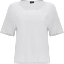 Freddy T-shirt in jersey leggero con patch fenicottero in tono-Donna T-shirts