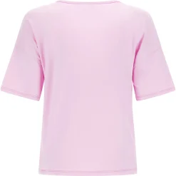 Freddy T-shirt in jersey leggero con patch fenicottero in tono-Donna T-shirts