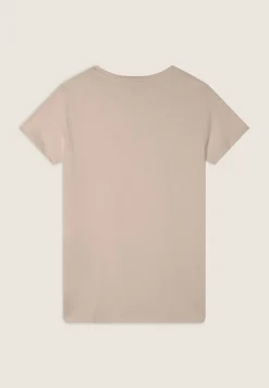 Freddy T-Shirt in jersey modal con Strass e Taglio Arrotondato-Donna T-shirts