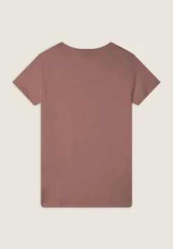 Freddy T-Shirt in jersey modal con Strass e Taglio Arrotondato-Donna T-shirts