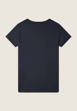 Freddy T-Shirt in jersey modal con Strass e Taglio Arrotondato-Donna T-shirts
