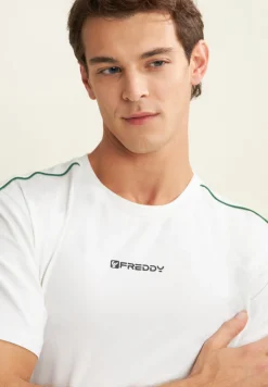 Freddy T-shirt in jersey stretch con cuciture in contrasto-Uomo T-shirts E Polo
