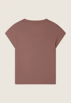 Freddy T-shirt in jersey viscosa con borchie e scollo a V-Donna T-shirts