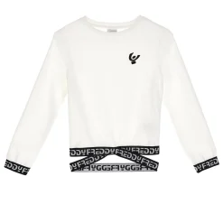 Freddy T-shirt manica lunga fondo con elastico jaquard logato- Felpe