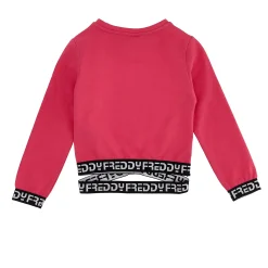 Freddy T-shirt manica lunga fondo con elastico jaquard logato- Felpe