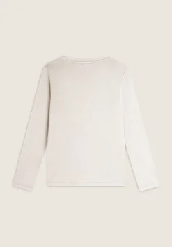 Freddy T-shirt manica lunga in jersey viscosa con scritta fantasia-Donna T-shirts