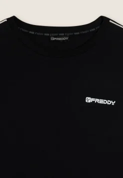Freddy T-shirt manica lunga in jersey con cuciture a contrasto-Uomo T-shirts E Polo