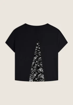 Freddy T-shirt maniche a kimono con stampa fantasia sul retro-Donna T-shirts
