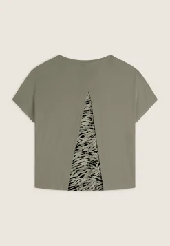 Freddy T-shirt maniche a kimono con stampa fantasia sul retro-Donna T-shirts