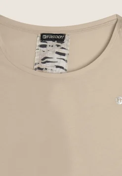 Freddy T-shirt maniche a kimono con stampa fantasia sul retro-Donna T-shirts