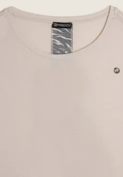 Freddy T-shirt maniche a kimono con stampa fantasia sul retro-Donna T-shirts