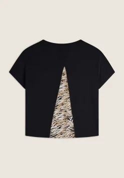 Freddy T-shirt maniche a kimono con stampa fantasia sul retro-Donna T-shirts