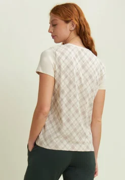 Freddy T-shirt raglan con inserto geometrico-Donna Ginnastica|T-shirts