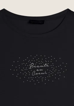 Freddy T-shirt regular con grafica oro chiaro-Donna T-shirts