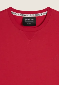 Freddy T-shirt Regular con Scollo girocollo e logo in tono colore-Uomo T-shirts E Polo
