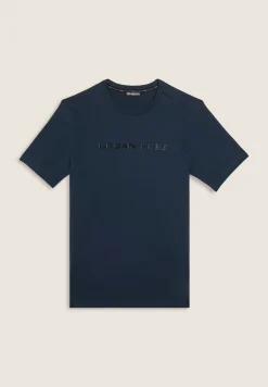 Freddy T-shirt regular con spalle raglan e doppia stampa lucida-Uomo T-shirts E Polo