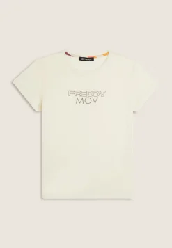 Freddy T-shirt Regular con Stampa Metallizzata-Donna T-shirts