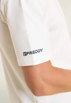 Freddy T-shirt regular con stampe lucide e dettagli tono su tono-Uomo T-shirts E Polo