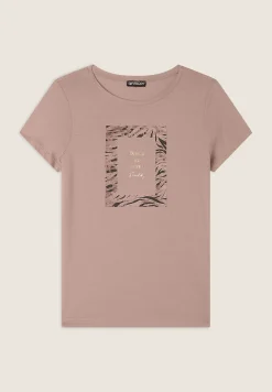 Freddy T-shirt regular fit con grafica e borchie dorate-Donna T-shirts
