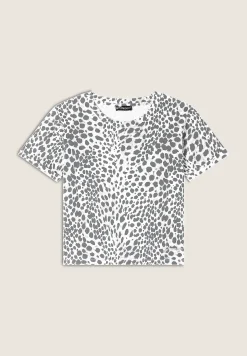 Freddy T-shirt regular fit in jersey animalier-Donna T-shirts