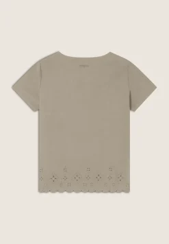 Freddy T-shirt regular in cotone con ricami Sangallo-Donna T-shirts