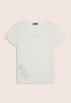 Freddy T-shirt regular in jersey leggero con stampa “MOV”-Donna Fitness|T-shirts