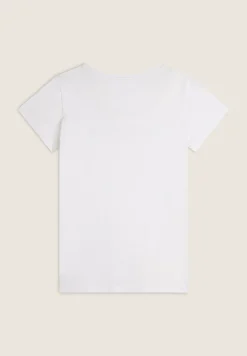 Freddy T-shirt scollo tondo con logo glitter-Donna Padel|Pilates