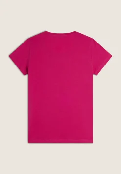 Freddy T-shirt scollo tondo con logo glitter-Donna Padel|Pilates