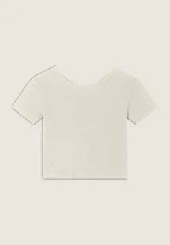 Freddy T-shirt slim fit a costine con apertura sulla schiena-Donna T-shirts