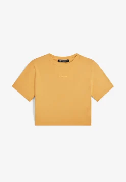 Freddy T-shirt slim fit corta in tessuto jersey tinto capo-Donna T-shirts