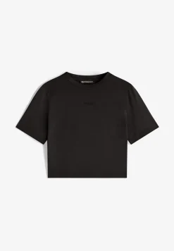 Freddy T-shirt slim fit corta in tessuto jersey tinto capo-Donna T-shirts