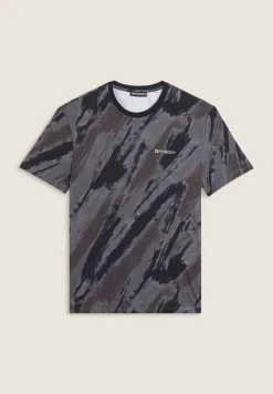Freddy T-shirt stampata effetto pennellata in cotone-Uomo T-shirts E Polo