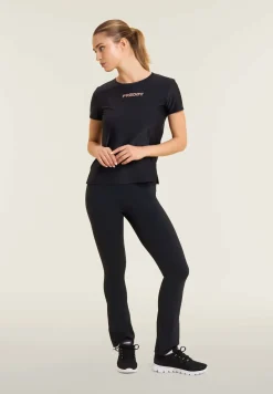 Freddy T-shirt tecnica con spacchi laterali e fit regolare-Donna Pilates|Fitness