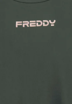 Freddy T-shirt tecnica con spacchi laterali e fit regolare-Donna Pilates|Fitness